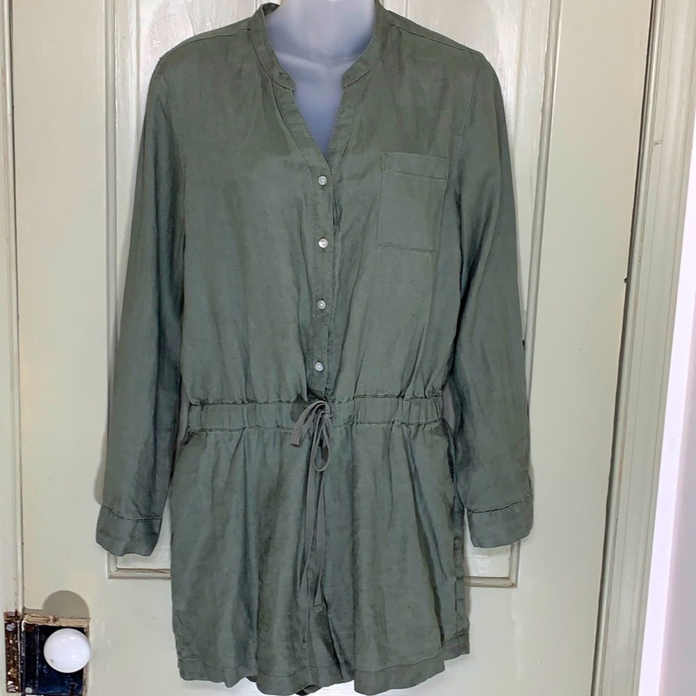 Cynthia Rowley 100% Linen Romper
